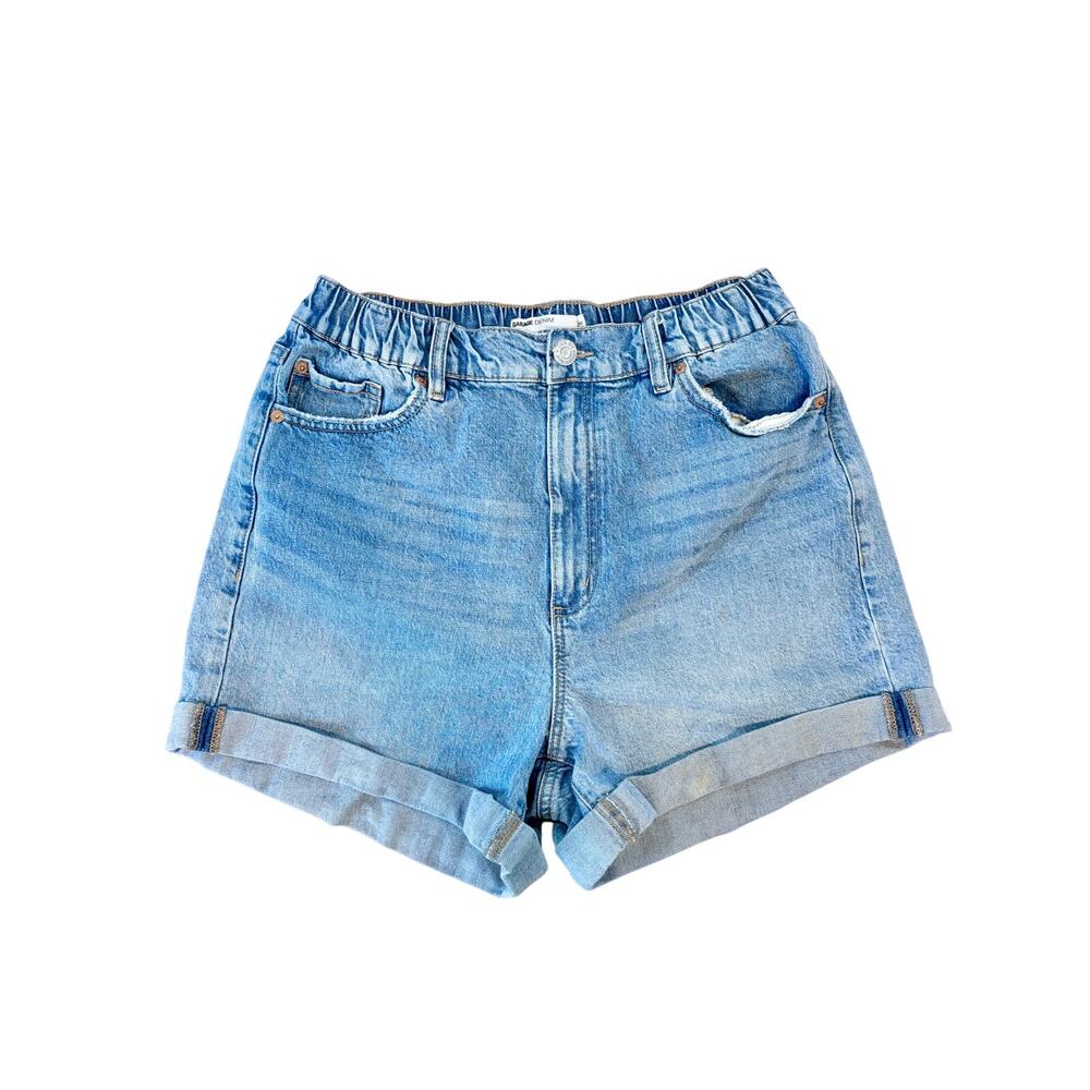 Garage Light Wash High Rise Cuffed Denim Jean Shorts Size 9 Juniors